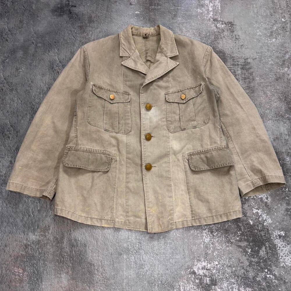 Vintage World War 2 Imperial Japan Navy Jacket. 1940s Military Jacket